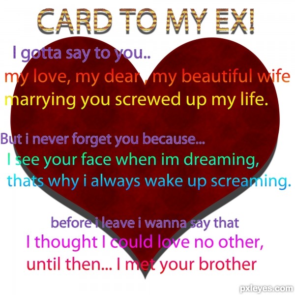 Creation of card to my love: Final Result